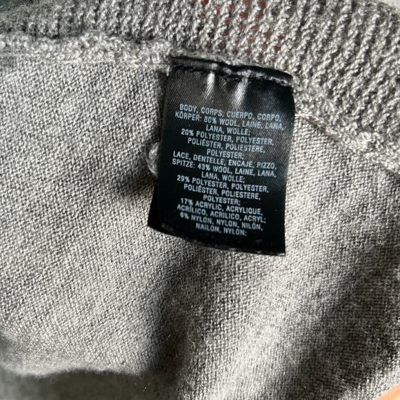 Knitted & Knotted by Anthropologie Wool Blend Messina Cardigan Women's XS Gray - Picture 5 of 8